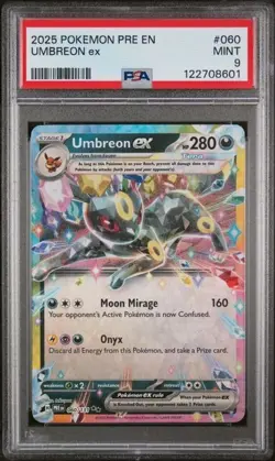 2025 POKEMON PRE EN-PRISMATIC EVOLUTIONS #060 UMBREON ex - Image 1