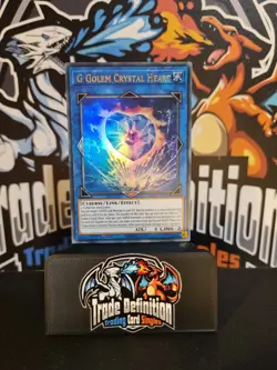 G Golem Crystal Heart BLCR-EN042 Ultra Rare 1st Edition YuGiOh - Image 1