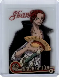 One Piece Morinaga Wafer Choco Clear Card Shanks - Image 1