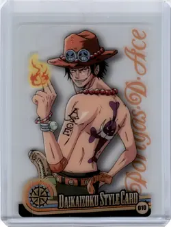 One Piece Morinaga Wafer Choco Clear Card Ace - Image 1