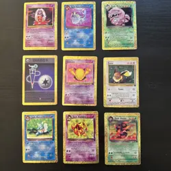 Vintage Pokemon Prism Gold Holo Sticker Cards Lot (31) - 90s Retro - Image 1