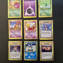 Vintage Pokemon Prism Gold Holo Sticker Cards Lot (31) - 90s Retro - Image 2