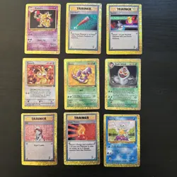 Vintage Pokemon Prism Gold Holo Sticker Cards Lot (31) - 90s Retro - Image 3