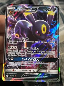 Umbreon GX - 80/149 - Pokemon Sun & Moon Base Set Ultra Rare Card - Image 1