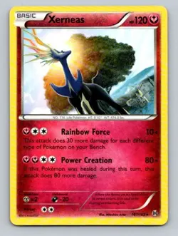 2015 Pokemon Card XY Breakthrough Xerneas 107/162 - Image 1