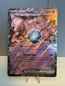 Jumbo Team Rockets Mewtwo Ex Promo Pokemon Card. SVP 205. English - Image 1