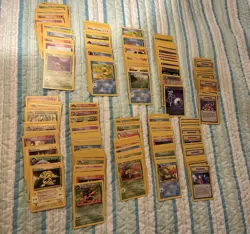 Vintage 1999 Pokemon Card Lot 340 cards non holo - Image 1