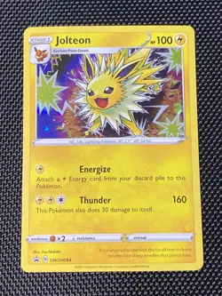 Jolteon SWSH094 Holofoil Promo Rare Pokemon Card - NM - Image 1
