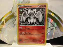Reshiram Holo Rare - Legendary Treasures 28/113 - Black & White Pokemon Card NM - Image 5