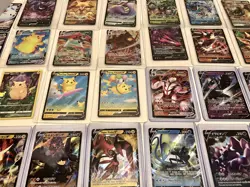 Pokemon Card Lot 100 OFFICIAL TCG Cards Ultra Rare Included GX EX MEGA + HOLOS - Image 4