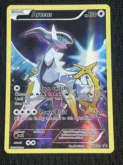 Pokemon TCG Arceus XY116 Full Art Ultra Rare Blackstar Promo Card - Image 1
