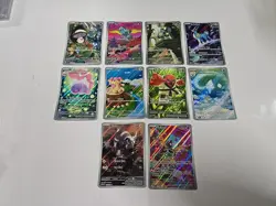 Lot Of 10 Black Bolt And White Flair Illustration Rare Pokemom Cards - Image 1