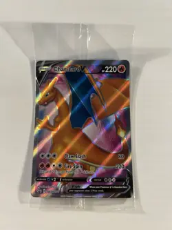 Charizard V SWSH050 Full Art Holo Promo Black Star Pokemon Card SEALED - Image 1