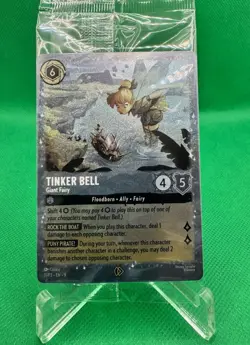 Tinker Bell - Giant Fairy Disney Lorcana Promo Cards Holo SEALED - Image 1