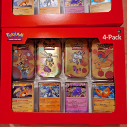 4 * Pokemon 4 Mini Tins + 4 Promo Cards Bundle - 151 SAMS CLUB - 32 packs total - Image 3
