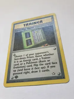 Card-Flip Game Trainer 92/111 1st Edition Pokemon Card - Neo Genesis - Image 2