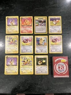 Vintage WOTC Pokemon Card Lot (11) - Holo Dark Jolt-eon, Jungle Jolteon! - Image 1