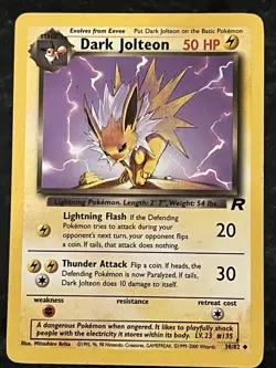 Vintage WOTC Pokemon Card Lot (11) - Holo Dark Jolt-eon, Jungle Jolteon! - Image 5