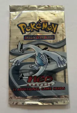 Pokemon Neo Genesis Lugia Empty Wrapper (No Cards) - Image 1