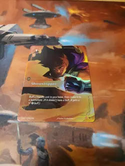 Riftbound TCG Showstopper Signature Spell Card - Image 1