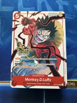Monkey.D.Luffy - ST01-012 (3rd Anniversary) ST01-012 One Piece Promotion Cards - Image 1