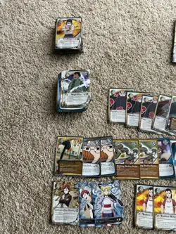 Naruto ccg card lot + Manuals + Game Mats - Image 2