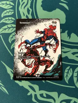 Terminate Borderless NON Foil Marvel’s Spider-Man Eternal Legal MAR MTG Mythic - Image 1