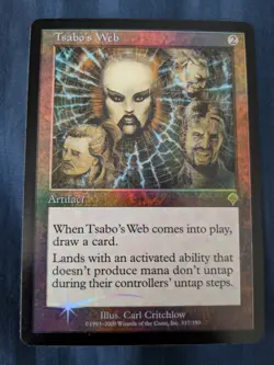 FOIL Tsabo's Web Invasion INV MTG Magic the Gathering 1st Edition - Image 1