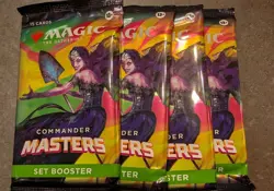 4x Commander Masters Set Booster Pack - MTG - SEALED - Image 1