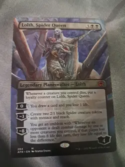 Lolth Spider Queen Borderless Forgotten Realms Regular AFR 284 MTG Magic NM - Image 1