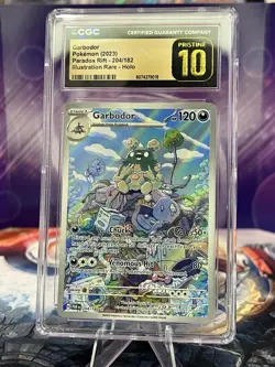 CGC Pristine 10 Pokemon TCG Garbodor 204/182 Holo Illustration Rare Paradox Rift - Image 1