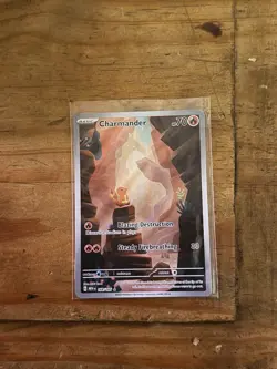 Pokemon TCG Charmander Scarlet Violet-151 Holo Illustration Rare Card 168/165 - Image 1