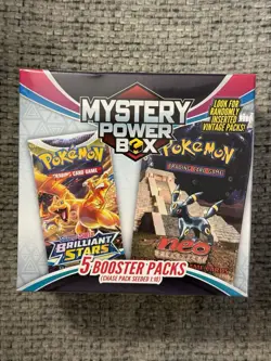 Pokemon TCG Mystery Power Box Sealed 5 Booster Packs Set of 2 - Image 2