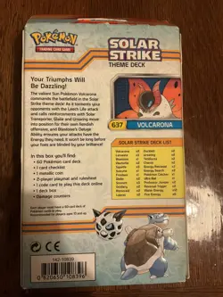 Pokemon TCG Solar Strike Theme Deck | Black and White Plasma Blast | 2013 - Image 2