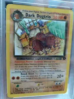 Graded PSA 8 2000 Pokemon Rocket - Dark Dugtrio - #23 - Image 2