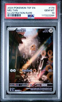 Pokemon Scarlet & Violet Temporal Forces 179 Meltan illustration Rare PSA 10 GEM - Image 3