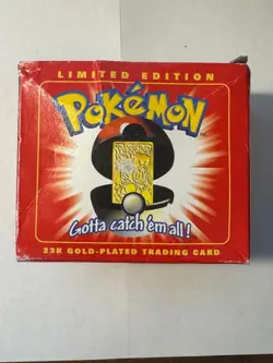 1999 Pokemon - Charizard - 23K Gold Plated - Red Box - SEALED - Image 3