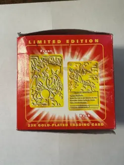 1999 Pokemon - Charizard - 23K Gold Plated - Red Box - SEALED - Image 4
