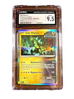 Iron Thorns Holo Rare #062 - CGC MINT+ 9.5 - 2024 Temporal Forces - Pokemon TCG - Image 1