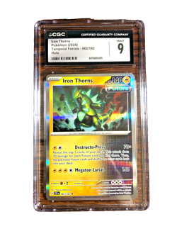 Iron Thorns Holo Rare #062 - CGC MINT 9 - 2024 Temporal Forces - Pokemon TCG - Image 1