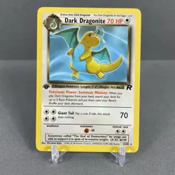 Dark Dragonite 22/82 1st Edition Team Rocket Pokemon LP - Image 1