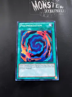 YUGIOH POLYMERIZATION SUPER RARE LCJW-EN059 1ST EDITION - Image 1