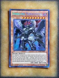 Yugioh Darklord Tezcatlipoca DESO-EN031 Secret Rare 1st Ed MP - Image 1