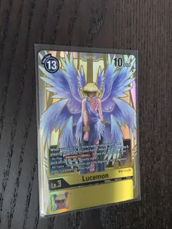 Lucemon BT4-115 SEC Digimon Card Game Great Legend BT04 ENGLISH - Image 1