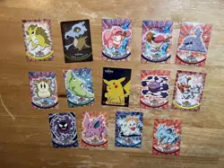 12 Vintage 1999 Pokemon Topps TV Animation Edition Cards Holo Pikachu-Various - Image 1