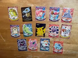 12 Vintage 1999 Pokemon Topps TV Animation Edition Cards Holo Pikachu-Various - Image 2