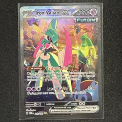 Pokemon TCG Iron Valiant EX Paradox Rift 249/182 Special Illustration Rare Card - Image 1