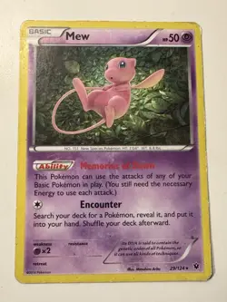 Mew 29/124 Pokemon XY Fates Collide Rare Holo Card - Image 1