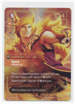 Sett-Brawler 164/298 OGN-Riftbound Origins Champion Unit Epic Card - Image 1