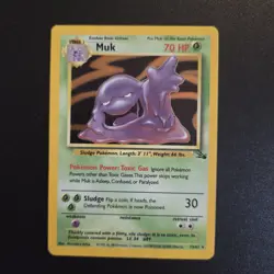 Pokemon Card - Muk 13/62 Holo Rare Fossil Set WOTC - Image 1